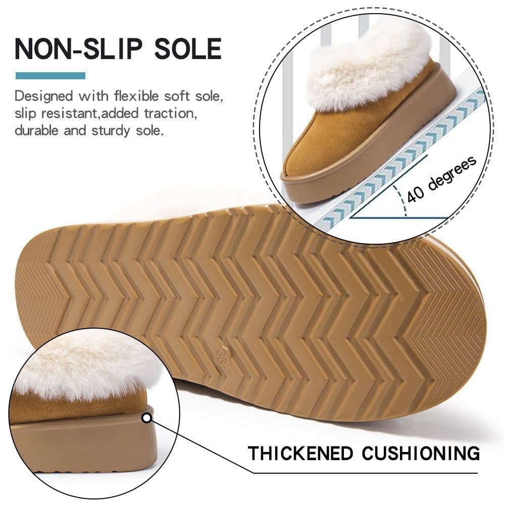 image-2023 new cross-border large size snow boots one-legged lazy high-end warm and versatile women's cotton shoes with thick soles for women