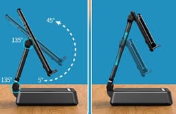 image-Mobile Phone Smart Broadcaster Stand Wireless Bluetooth Speaker Device HD Mic Strong Sound Field For Live Broadcast Desk Holder