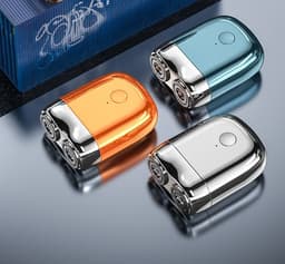 image-Electric Shavers For Men Trend Men's USB Rechargeable Travel Mini Portable Razor Gift Box For Boyfriend's Beard Razor