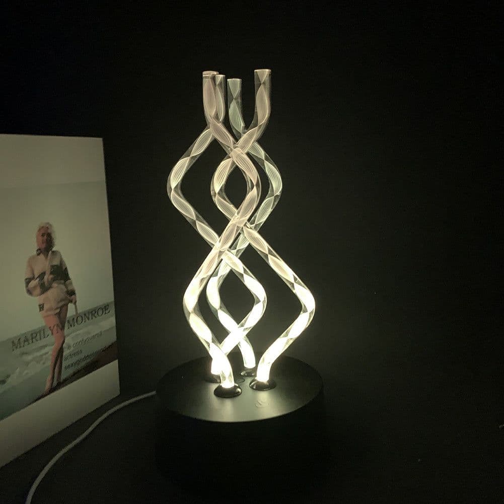 image-Creative USB Acrylic Table Lamp 7 Colors Change Atmosphere Night Lights Led Decoration Nightclub Lights Bedroom Decor