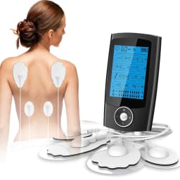 image-Digital Physiotherapy TENS Machine EMS Unit 16Mode Pulse Massage Body Muscle Electroestimulador Pads Best Pain Relief Shock Wave