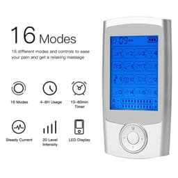 image-Digital Physiotherapy TENS Machine EMS Unit 16Mode Pulse Massage Body Muscle Electroestimulador Pads Best Pain Relief Shock Wave