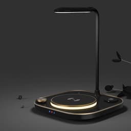 image-New Three-in-one Wireless Magnetic Charger 15W Fast Charging Desk Lamp Suitable