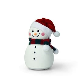 image-Christmas Snowman Music Night Light Rechargeable Portable Cute Silicone Small Night Lamp Durable Baby Toy Lamp Christmas Gift