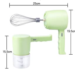 image-Blender 2 In 1 Multifunctional Electric Hand Mixer USB Planetary Handheld Mixer With Bowl Food Processors Chopper Beater Frother