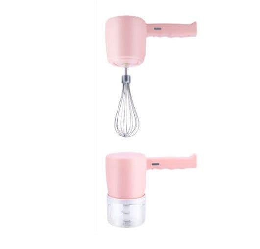 image-Blender 2 In 1 Multifunctional Electric Hand Mixer USB Planetary Handheld Mixer With Bowl Food Processors Chopper Beater Frother