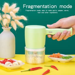 image-Blender 2 In 1 Multifunctional Electric Hand Mixer USB Planetary Handheld Mixer With Bowl Food Processors Chopper Beater Frother