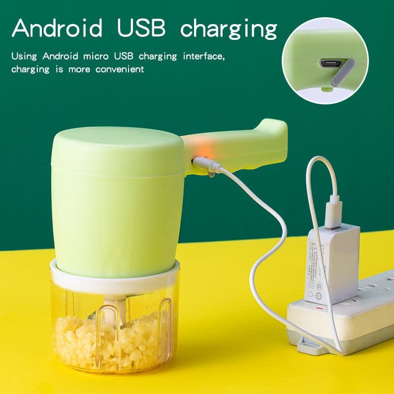 image-Blender 2 In 1 Multifunctional Electric Hand Mixer USB Planetary Handheld Mixer With Bowl Food Processors Chopper Beater Frother