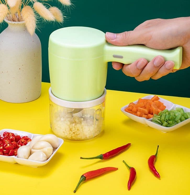 image-Blender 2 In 1 Multifunctional Electric Hand Mixer USB Planetary Handheld Mixer With Bowl Food Processors Chopper Beater Frother