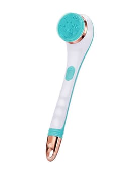 image-Electric Bath Brush Silicone Back Scrubber USB Rechargeable 2 Speeds Rotating Shower Brush Spa Waterproof Body Cleaning Brush
