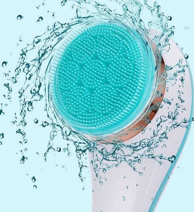 image-Electric Bath Brush Silicone Back Scrubber USB Rechargeable 2 Speeds Rotating Shower Brush Spa Waterproof Body Cleaning Brush