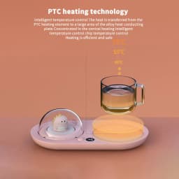 image-Electric Waterproof Touch Cup Warmer Heating Mat Pad Heater For Tea Coffee Milk Home Office Electric Hand Fast Heater Warmer
