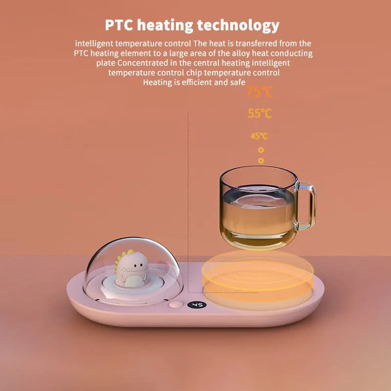 image-Electric Waterproof Touch Cup Warmer Heating Mat Pad Heater For Tea Coffee Milk Home Office Electric Hand Fast Heater Warmer