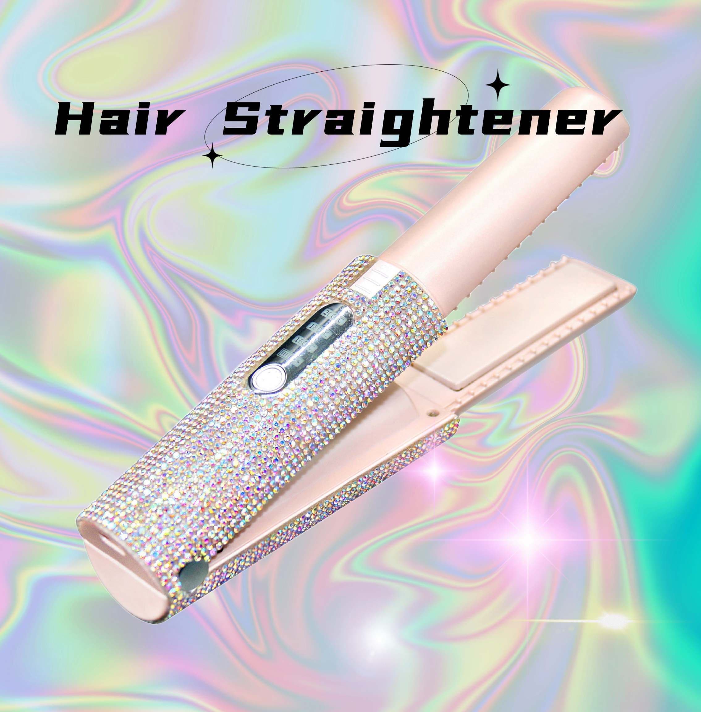 image-2-In-1 Electric USB Hair Straightening Brush Straightener Brush Multifunctional Comb Straightening Styler Hair Curler