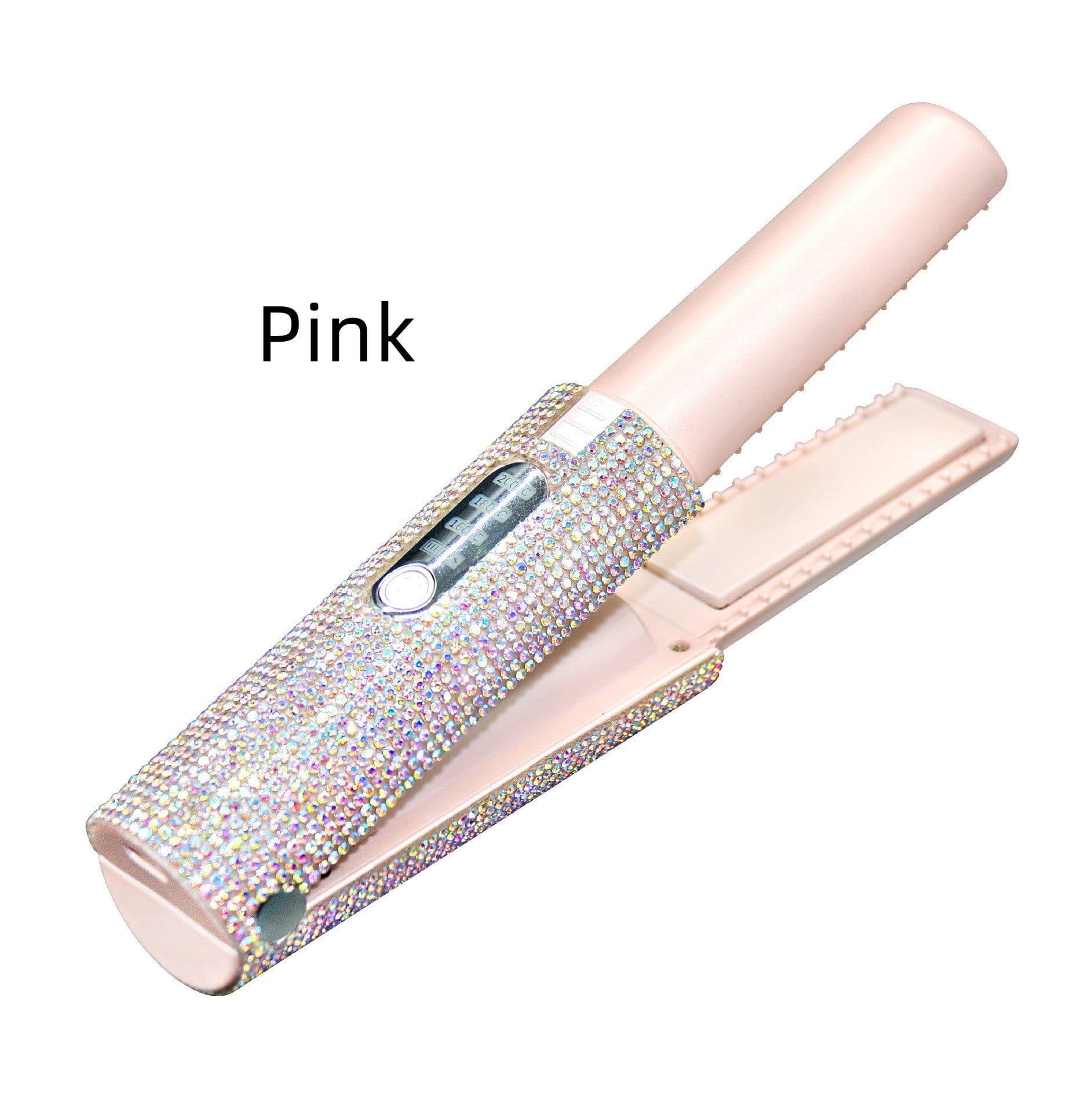 image-2-In-1 Electric USB Hair Straightening Brush Straightener Brush Multifunctional Comb Straightening Styler Hair Curler