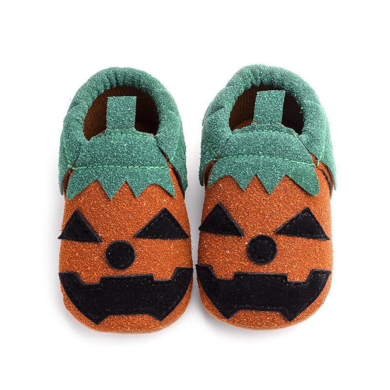 image-Baby Girls Boys Halloween Pumpkin Cosplay Slip-on Shoes Soft First Walking Children Canvas Shoes Kids Girls Walking Shoes