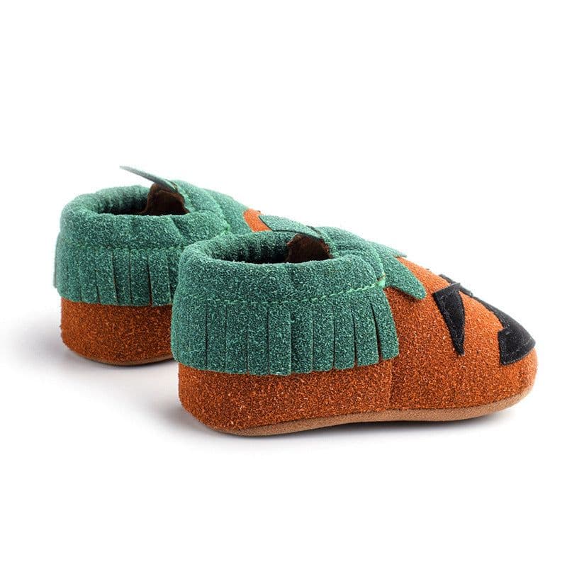 image-Baby Girls Boys Halloween Pumpkin Cosplay Slip-on Shoes Soft First Walking Children Canvas Shoes Kids Girls Walking Shoes