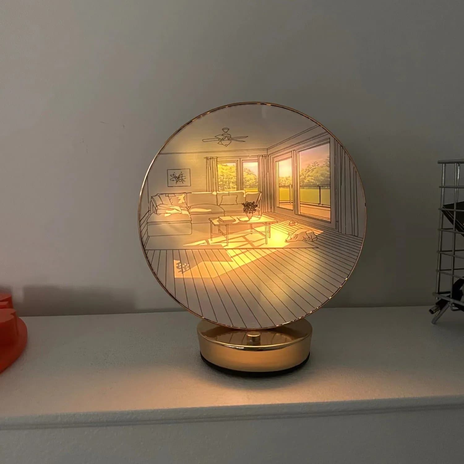 image-Home Decor Led Painting Lamp Living Room Bedroom Decorative Light Painting Small Night Lamp