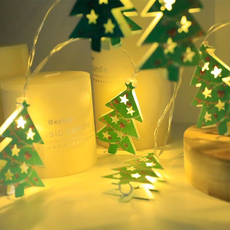 image-Christmas LED Light String Santa Claus Elk Snowman Xmas Ornament String Light Christmas Decorations New Year Navidad Gift