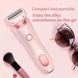 image-2 In 1 Hair Removal Epilator USB Rechargeable Trimmer Women Body Razor Face Leg Armpit Bikini Hand Pubic Shaver Hair Remover
