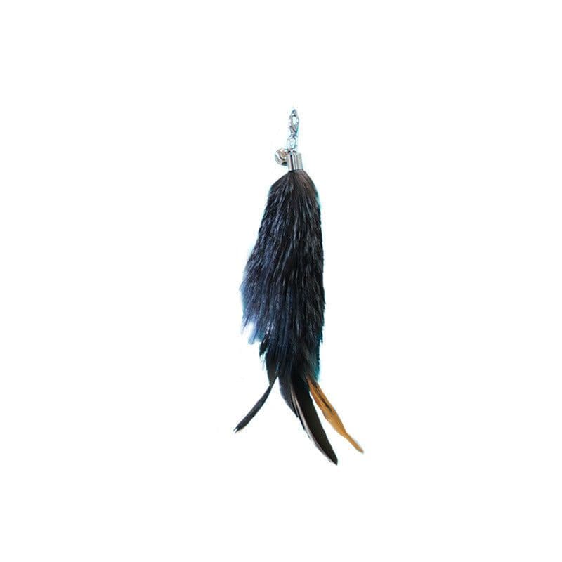 image-Pet Toy Cat-teasing Stick Extendable 180cm Rod Feather Replacement Head Adjustable Extendable Cat-teasing Stick Fishing Cat Toy