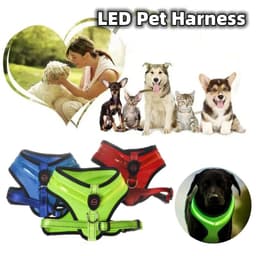 image-LED Luminous Dog Harness Led USB Charging Dog Chest Strap Vest Pet Safety Reflective Harness Pet Vest For Puppy Large Dog Pet Products
