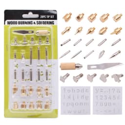 image-Wooden Gourd Pyrography 28 Piece Set Of Carving Accessories