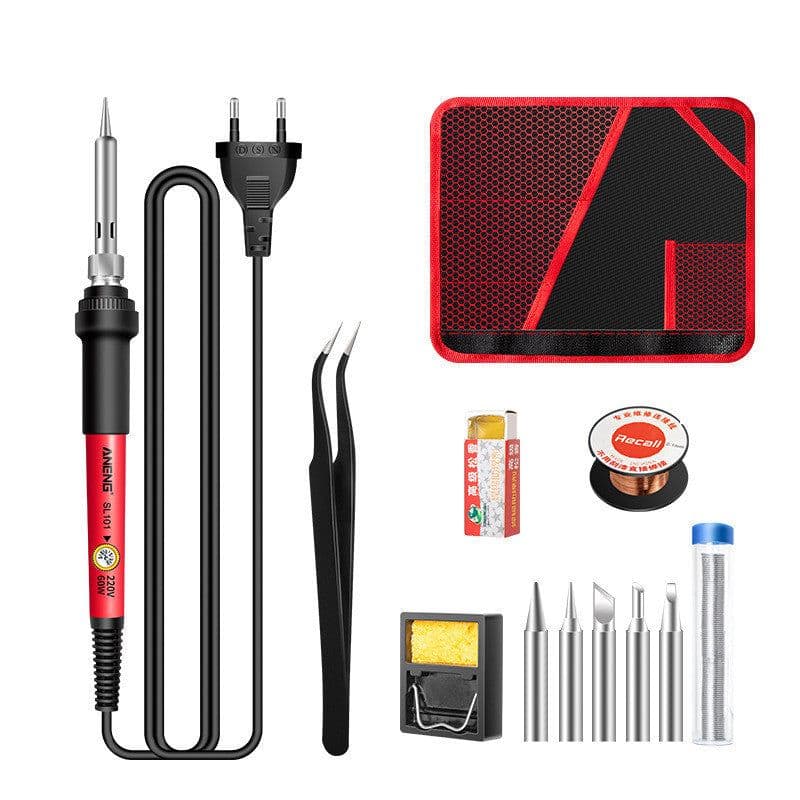 image-Constant Temperature Electric Soldering Iron Set Adjustable Temperature 60W Digital Display Internal Heat Welding