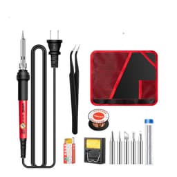 image-Constant Temperature Electric Soldering Iron Set Adjustable Temperature 60W Digital Display Internal Heat Welding