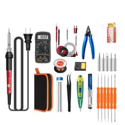 image-Constant Temperature Electric Soldering Iron Set Adjustable Temperature 60W Digital Display Internal Heat Welding