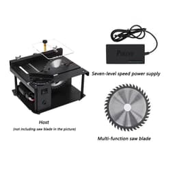 image-Miniature Precision Table Saw, Mini Electric Saw, Small Household Table Saw, Portable Woodworking Sliding Table Saw, Multifunctional Cutting Machine