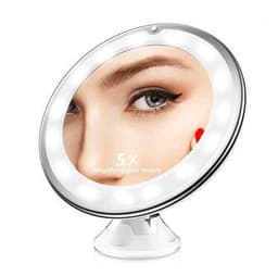 image-360 Swivel 10x Magnifying Bright LED Lighted Makeup Mirror