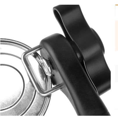 image-Safety can opener, strong can opener, bottle opener, side cover, one hand