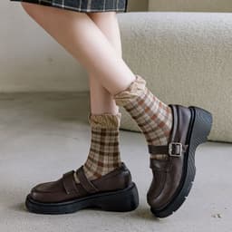 image-Cute Lace Rhombus Preppy Stockings