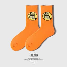 image-Fashion Brand Dragon Ball Wukong Turtle Mid Tube Cotton Male And Female Stockings