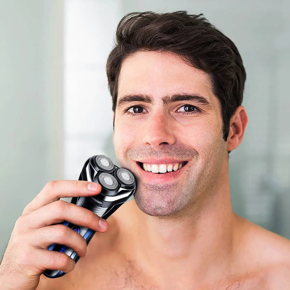 image-Five Lamp Electric Shaver Intelligent Floating Wet And Dry Full Body Washing