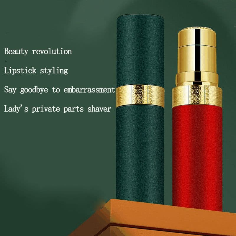 image-Mini Lipstick Shape Epilator USB Charging Hair Removal Electric Shaver Trimmer For Intimate Areas 3D Knife Net Depilate