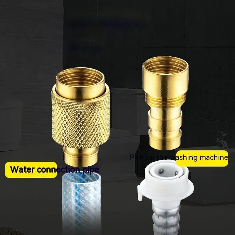 image-Copper Conversion Head Buckle Type Water Pipe Interface For Inlet