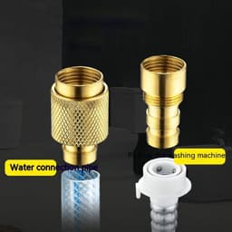 image-Copper Conversion Head Buckle Type Water Pipe Interface For Inlet