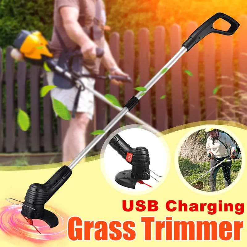 image-New Lawn Mower Home Garden Multifunctional Portable Rechargeable Lawn Mower Wireless Small Weeding Machine