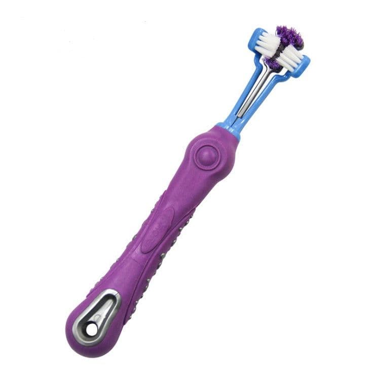 image-Three Sided Pet Toothbrush Dog Brush Bad Breath Tartar Teeth Care