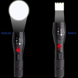 image-Strong Light Flashlight Special Forces Rechargeable Home Self-Defense Waterproof Riding Mini Camping Premium Super Bright Flashlight