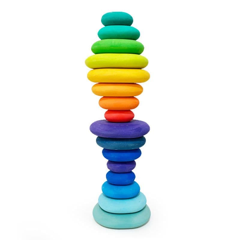 image-Jigsaw Puzzle Large 12-piece Arch Bridge Rainbow Building Blocks Early Childhood Education Toys