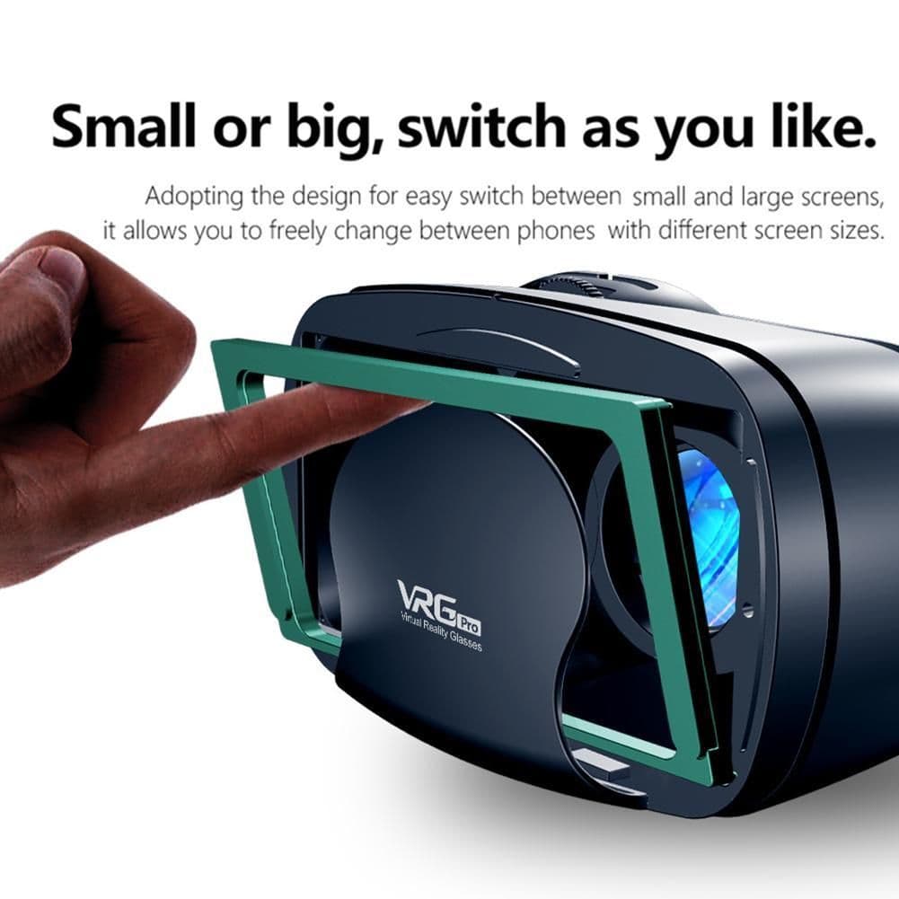 image-VR Helmet 3D Glasses Virtual Reality Support 0-800 Myopia For Smartphone Smart Phone Headset