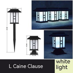 image-Solar powered lamp in the courtyard garden of Xiaogong