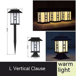 image-Solar powered lamp in the courtyard garden of Xiaogong