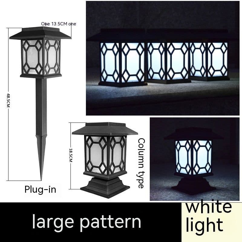 image-Solar powered lamp in the courtyard garden of Xiaogong