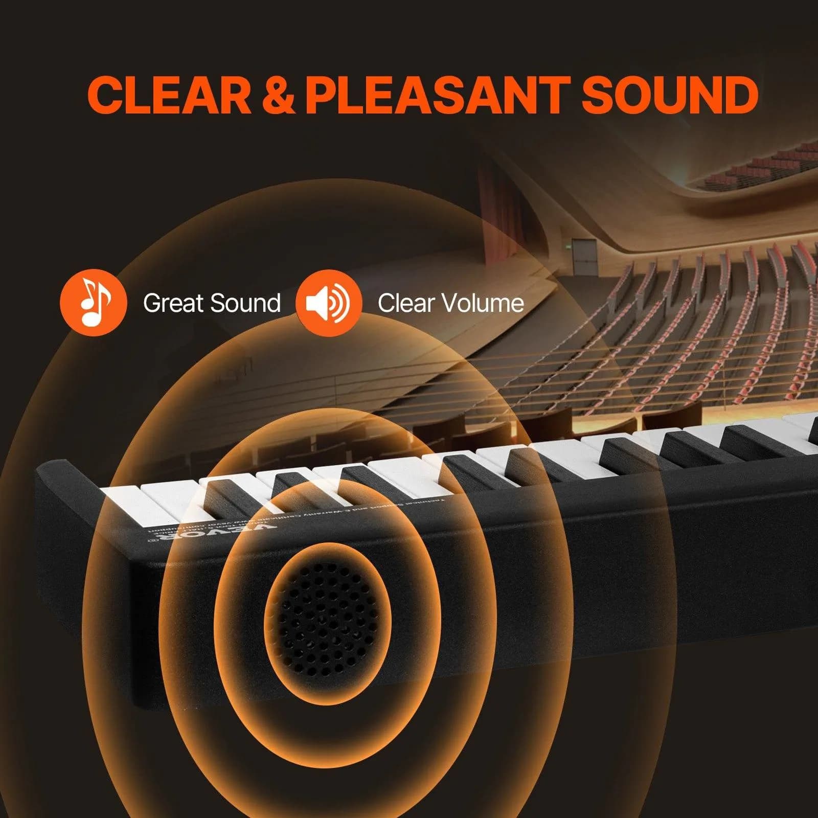 image-VEVOR 88 Key Folding Keyboard Piano, Bluetooth & MIDI, Portable Electronic Digital Foldable Piano with Sustain Pedal Bag Touch Sensitive Keys Headphones, Rechargeable for Beginners Teens Adults, Black