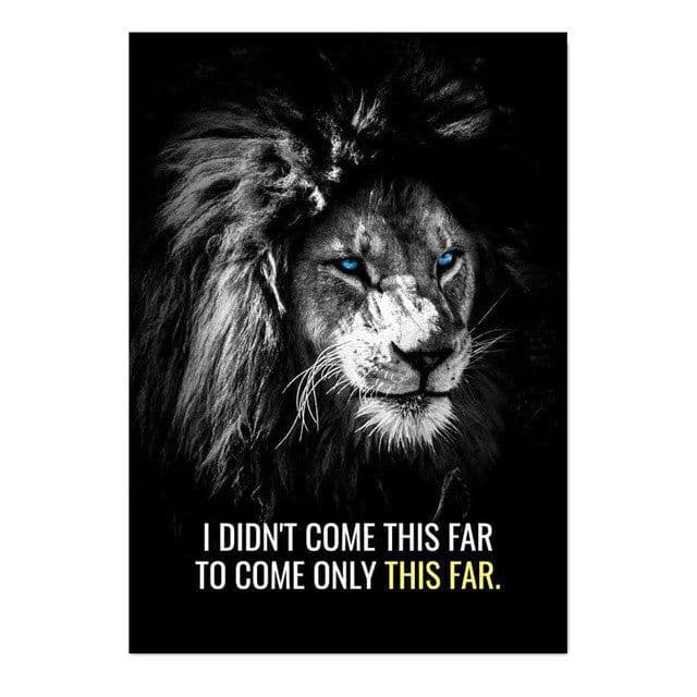 image-Motivational Poster Interior Paintings Never Give Up