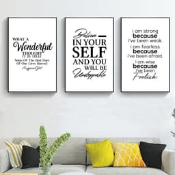 image-Poster Quote Canvas Painting Phrases Motivational Wall-Art Home-Decor Pictures Minimalist